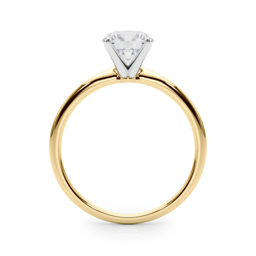 The Livia Solitaire Engagement Ring, side view