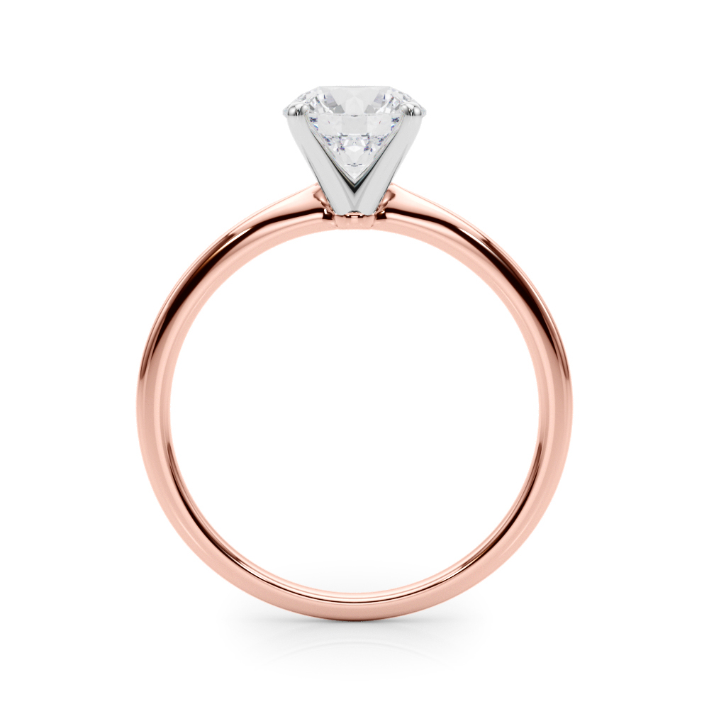 The Livia Solitaire Engagement Ring, side view