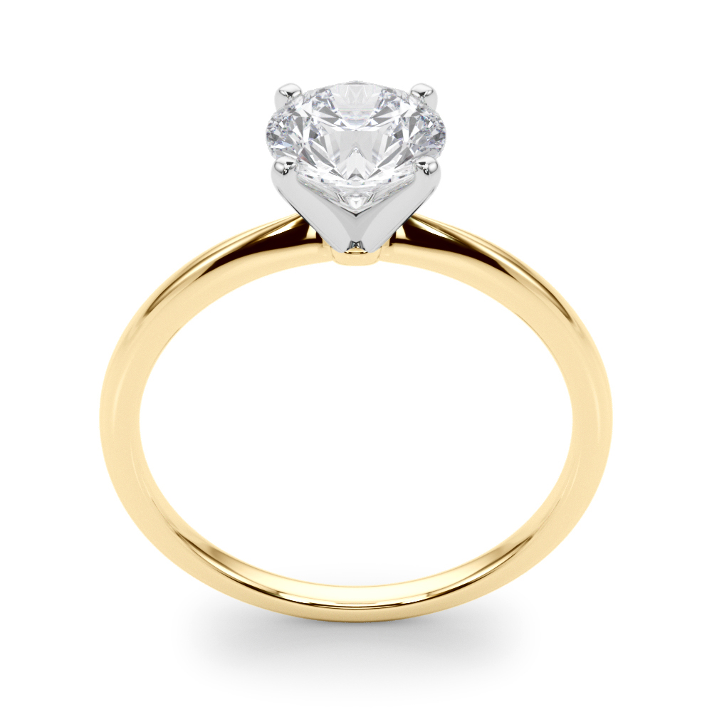 The Livia Solitaire Engagement Ring, upright view