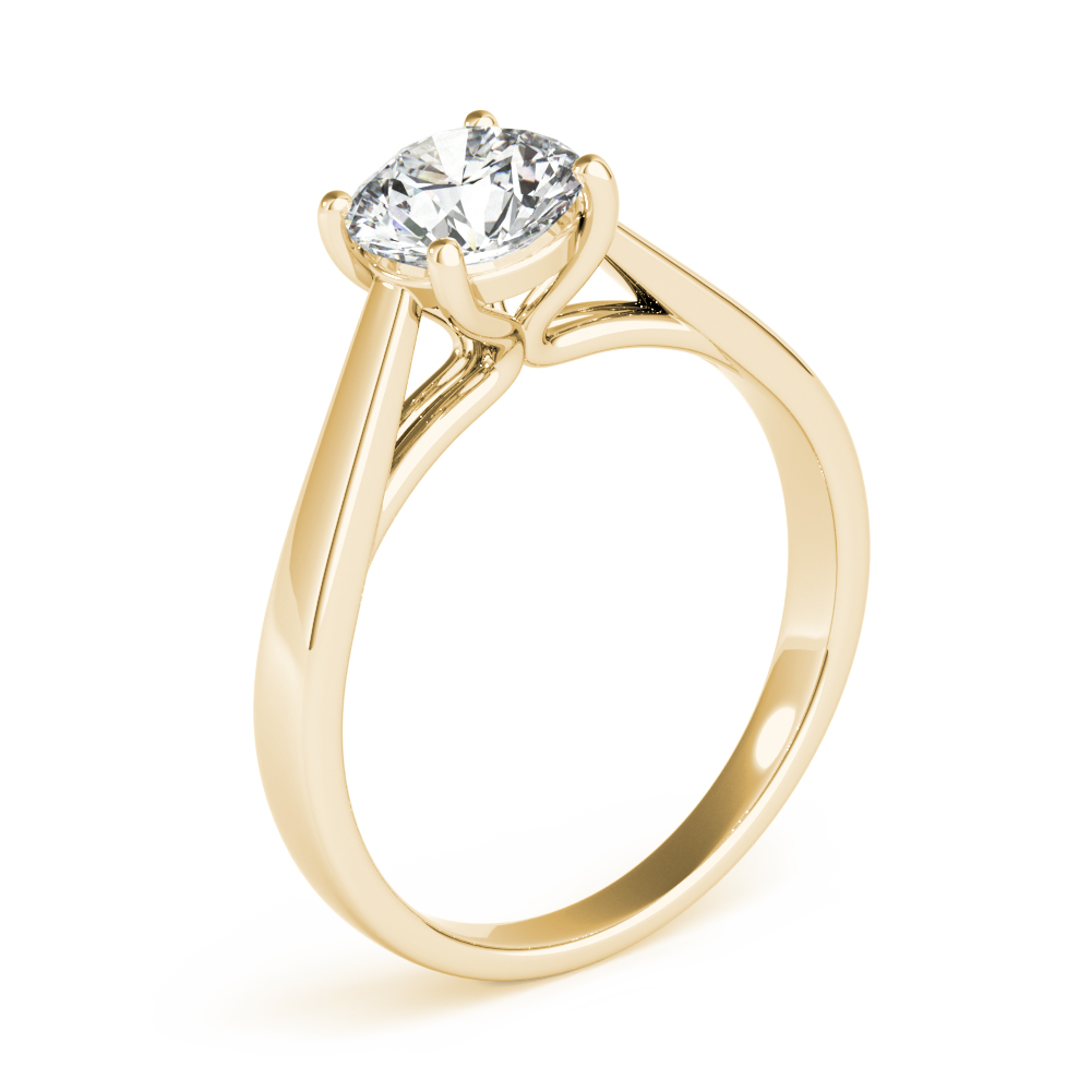 The Catalina Solitaire Engagement Ring, angled view