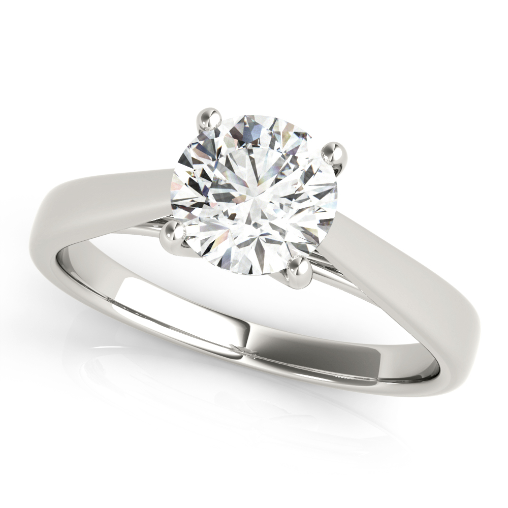 4-Prong Cathedral Solitaire Engagement Ring