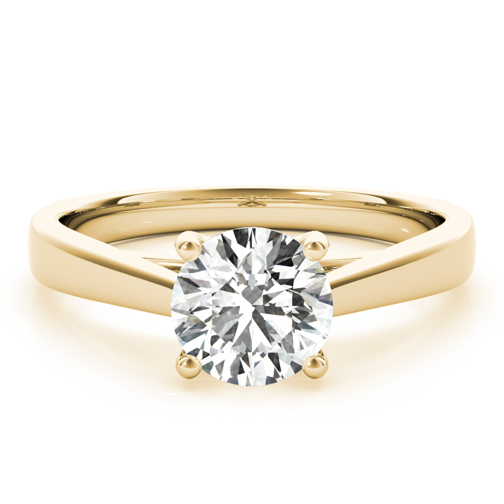 The Catalina Solitaire Engagement Ring, set view