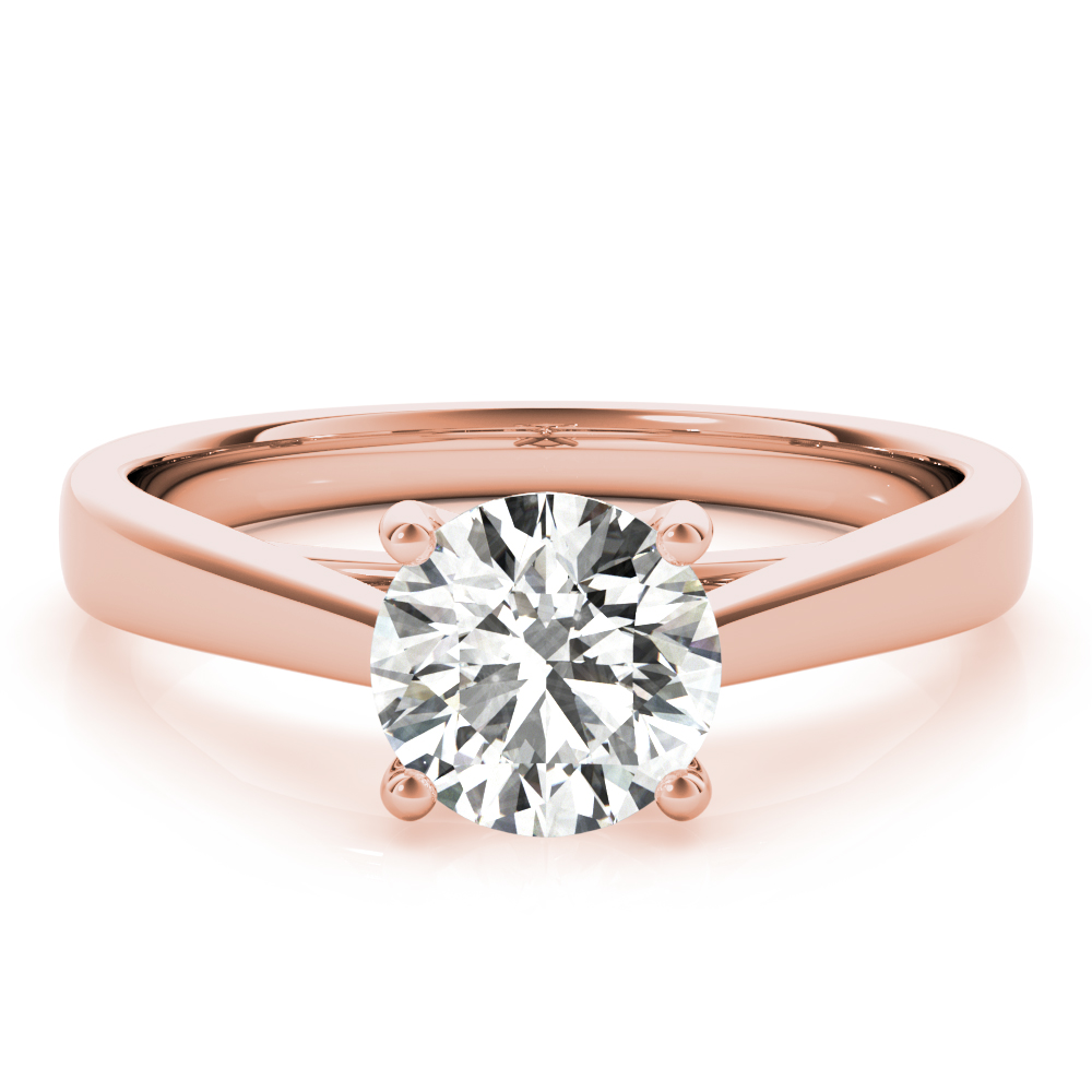 The Catalina Solitaire Engagement Ring, set view