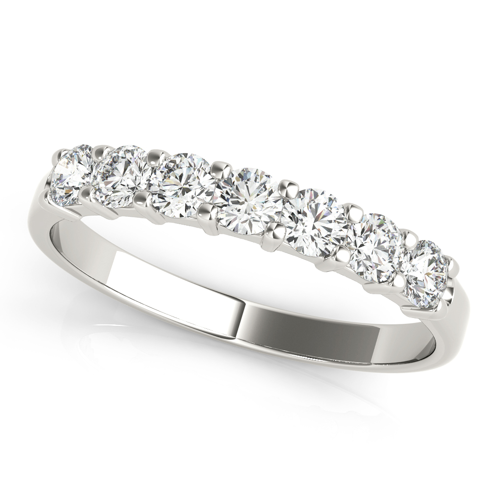 Shared Prong Wedding Band