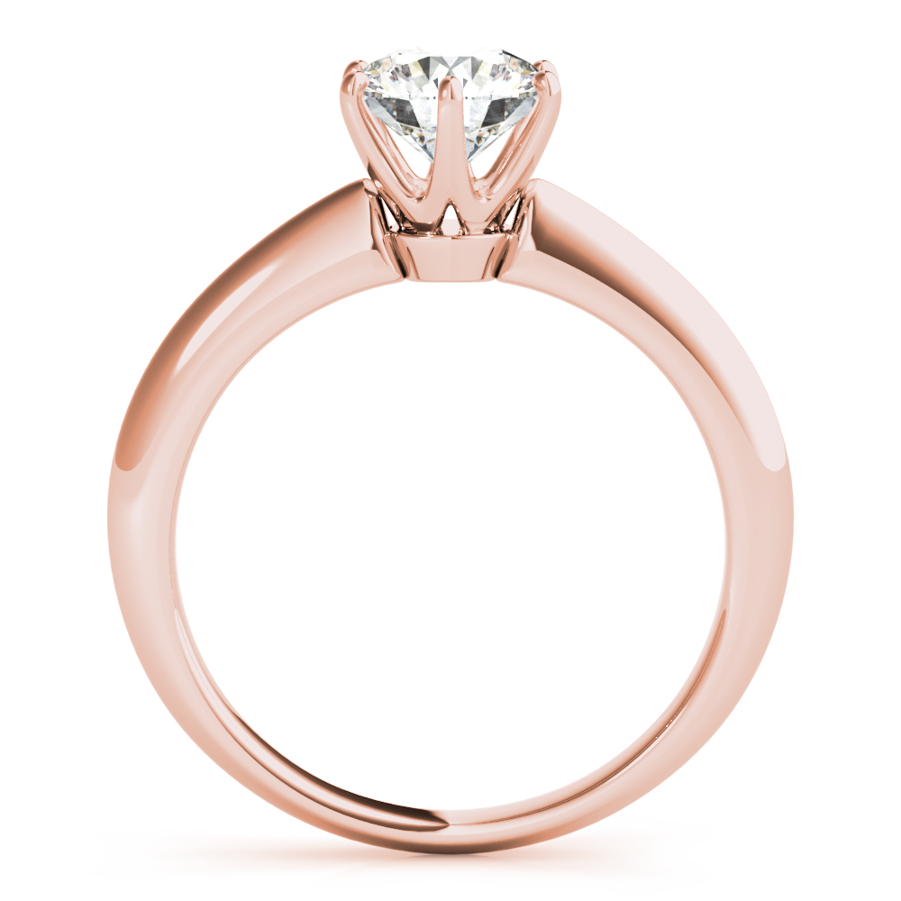 The Imogen Solitaire Engagement Ring, side view