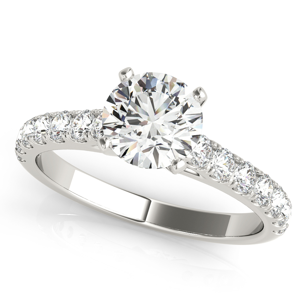 Split-Prong Cathedral Engagement Ring