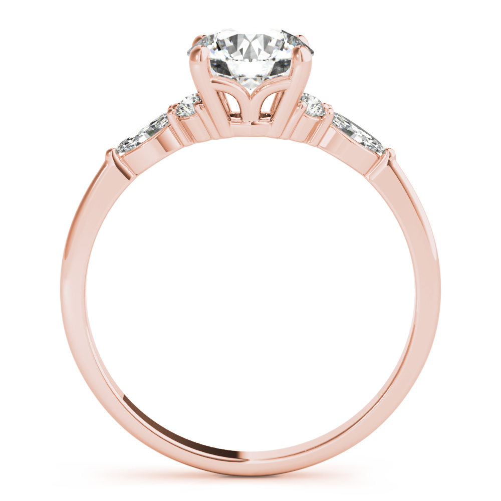 The Rowan Cluster Engagement Ring, side view