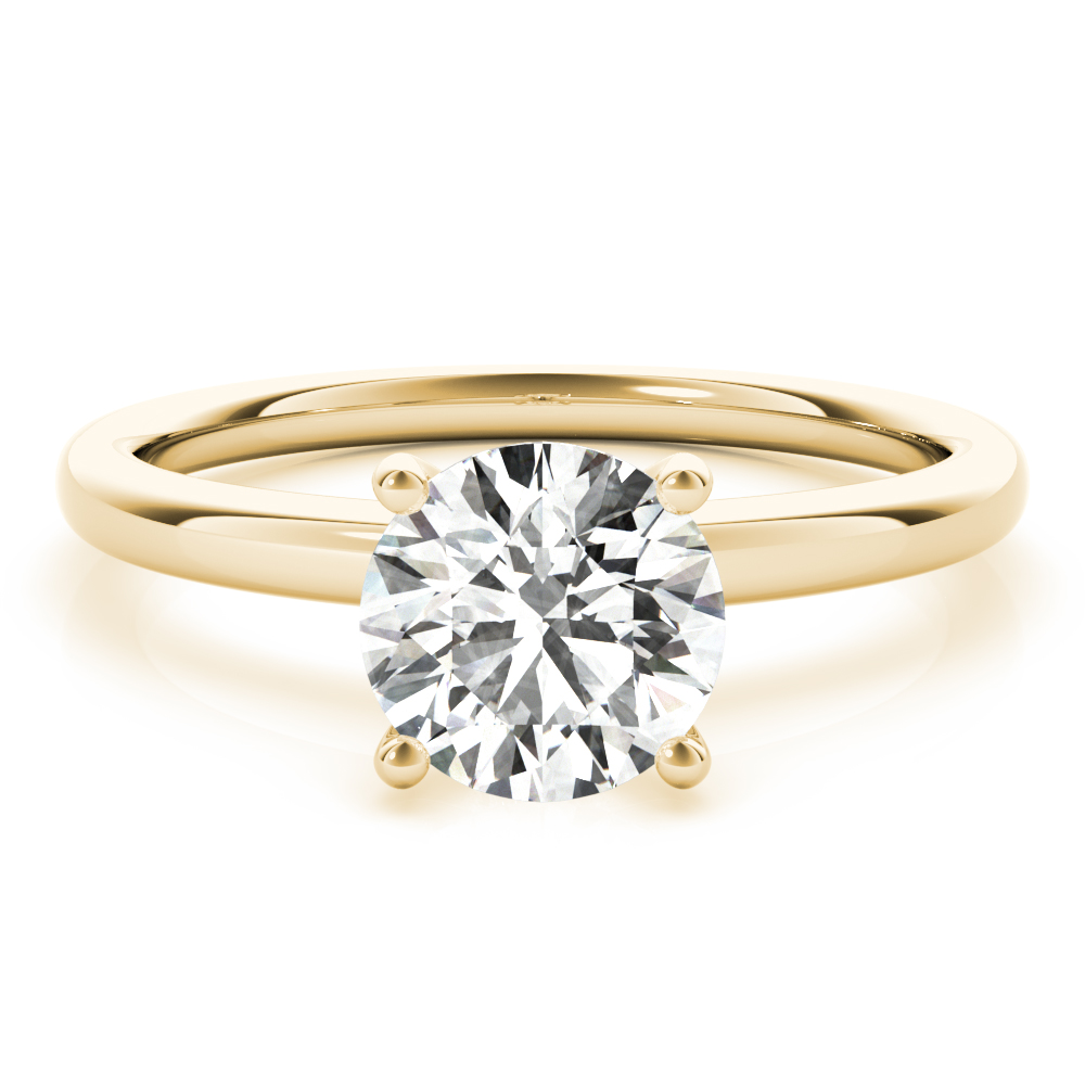 The Celeste Hidden Halo Engagement Ring, set view