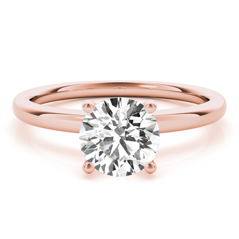 The Celeste Hidden Halo Engagement Ring, set view