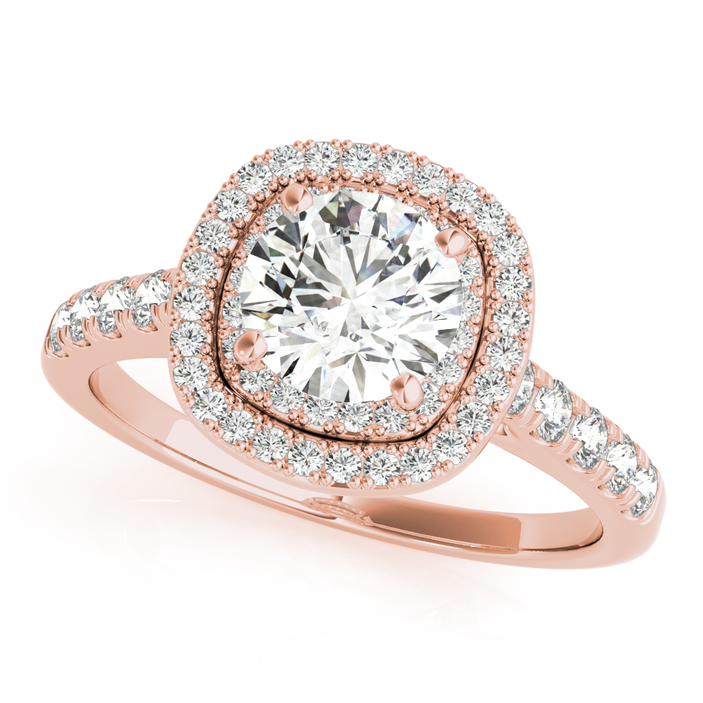 DOUBLE HALO CUSHION ENGAGEMENT RIN