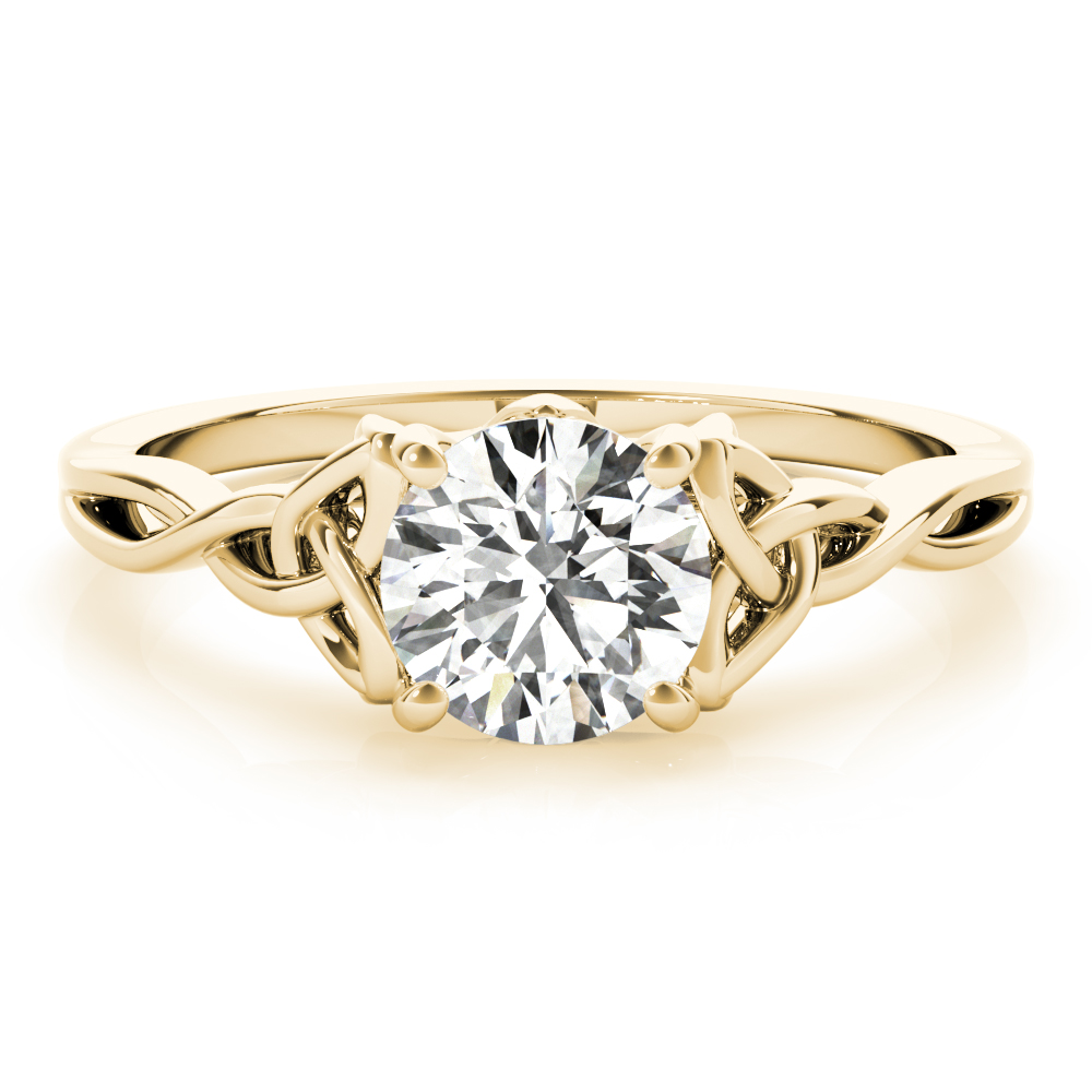 The Eliza Solitaire Engagement Ring, set view