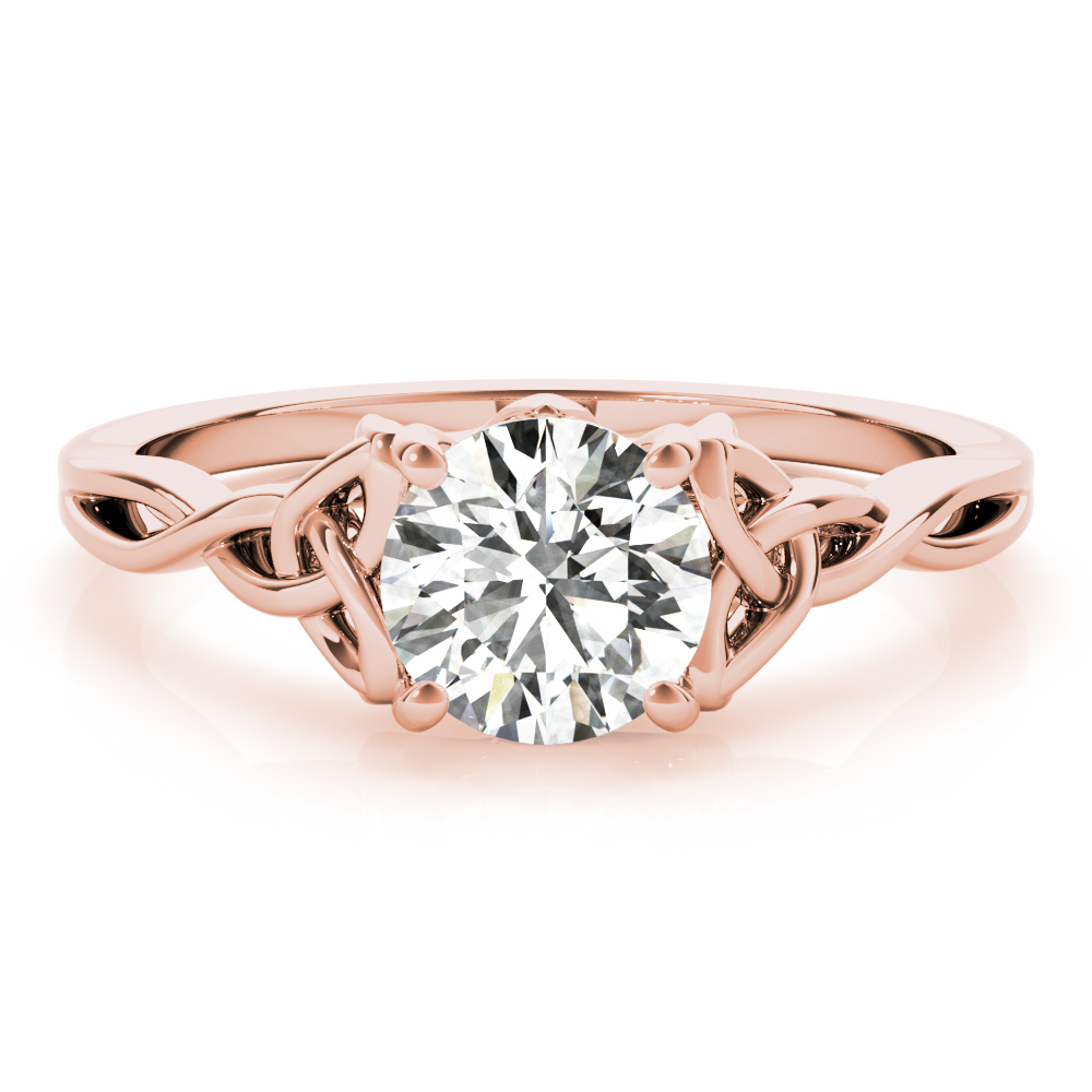 The Eliza Solitaire Engagement Ring, set view