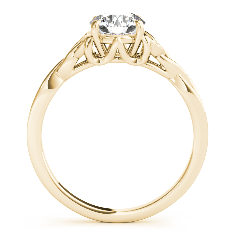 The Eliza Solitaire Engagement Ring, side view