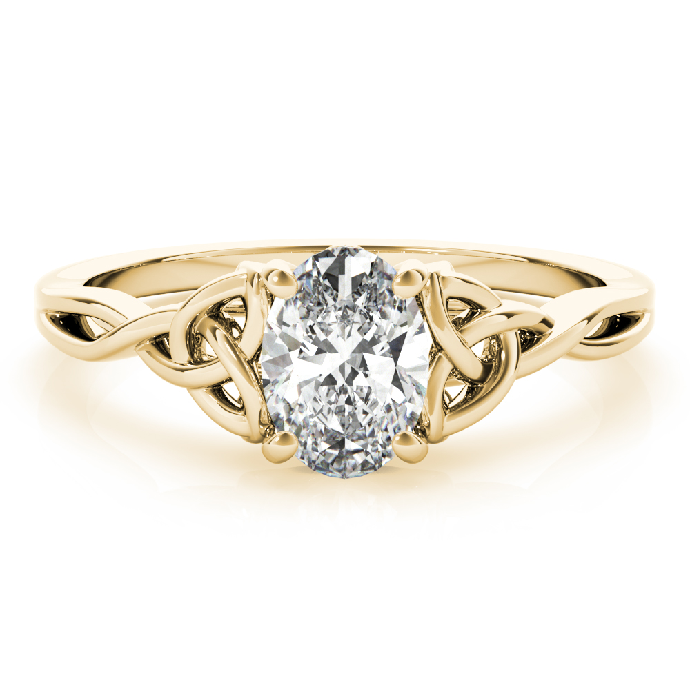 The Natalia Solitaire Engagement Ring, set view