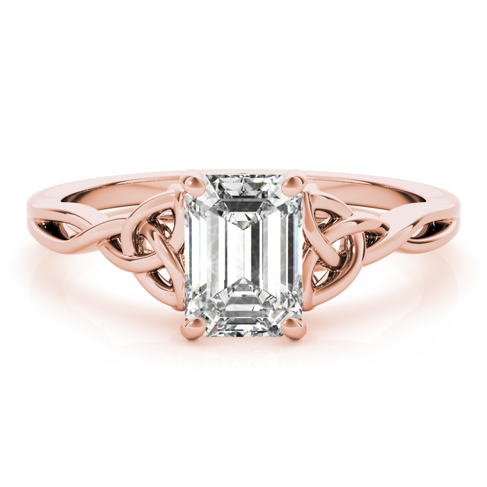 The Cecilia Solitaire Engagement Ring, set view