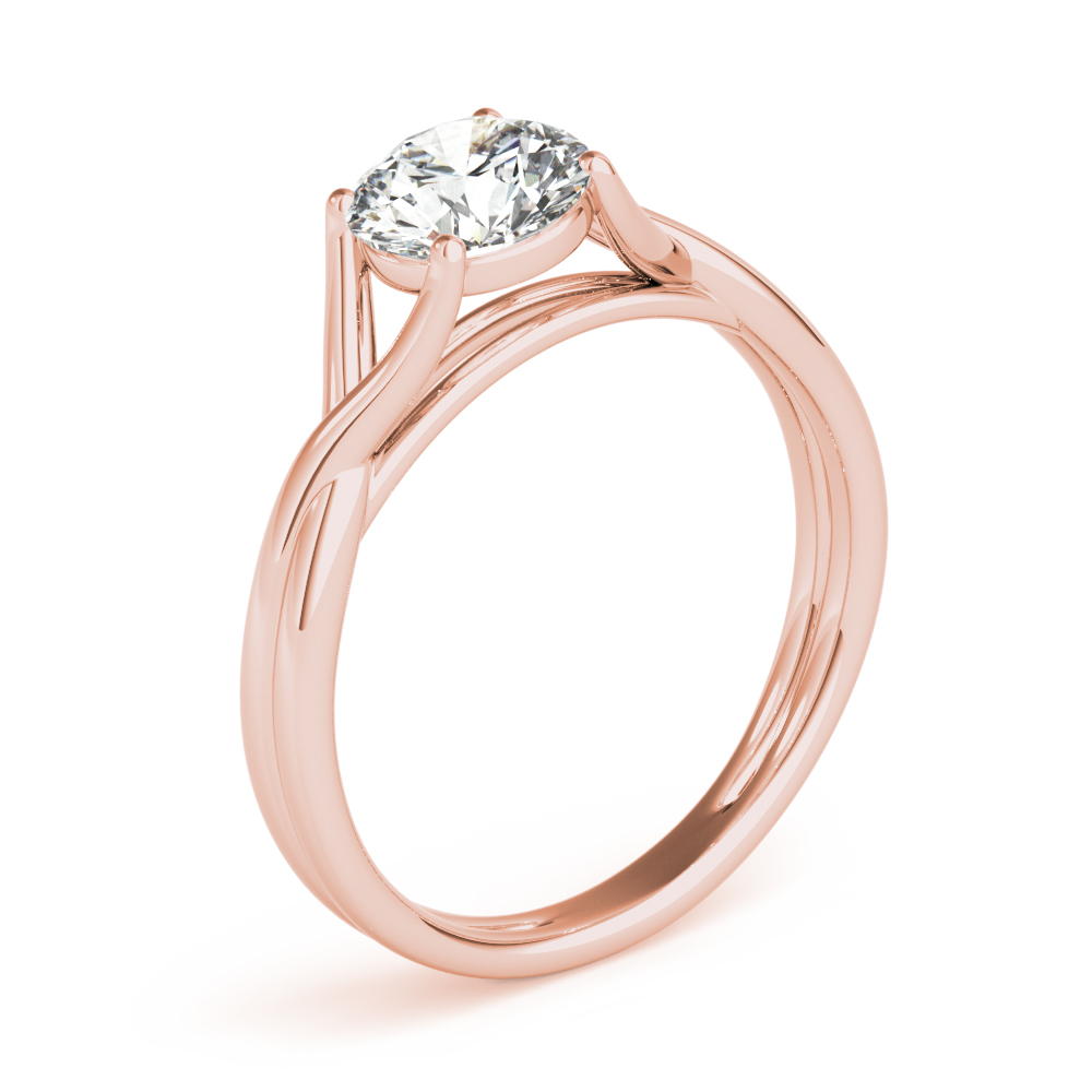 The Clementine Solitaire Engagement Ring, angled view