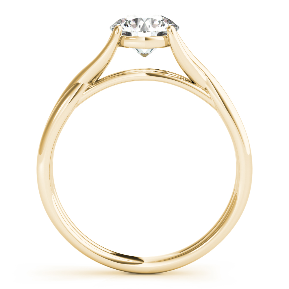 The Clementine Solitaire Engagement Ring, side view