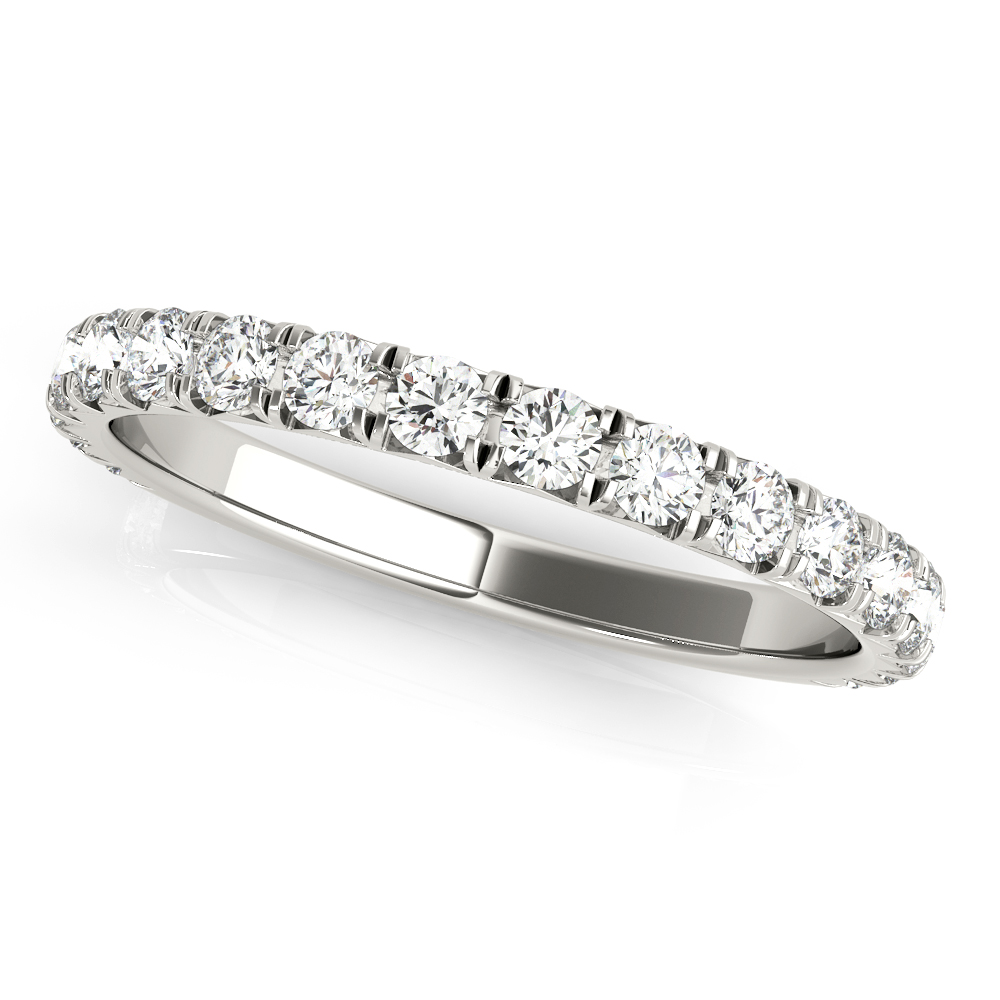 French Cut Wedding Band