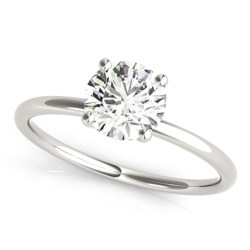 Solitaire Round Engagement Ring
