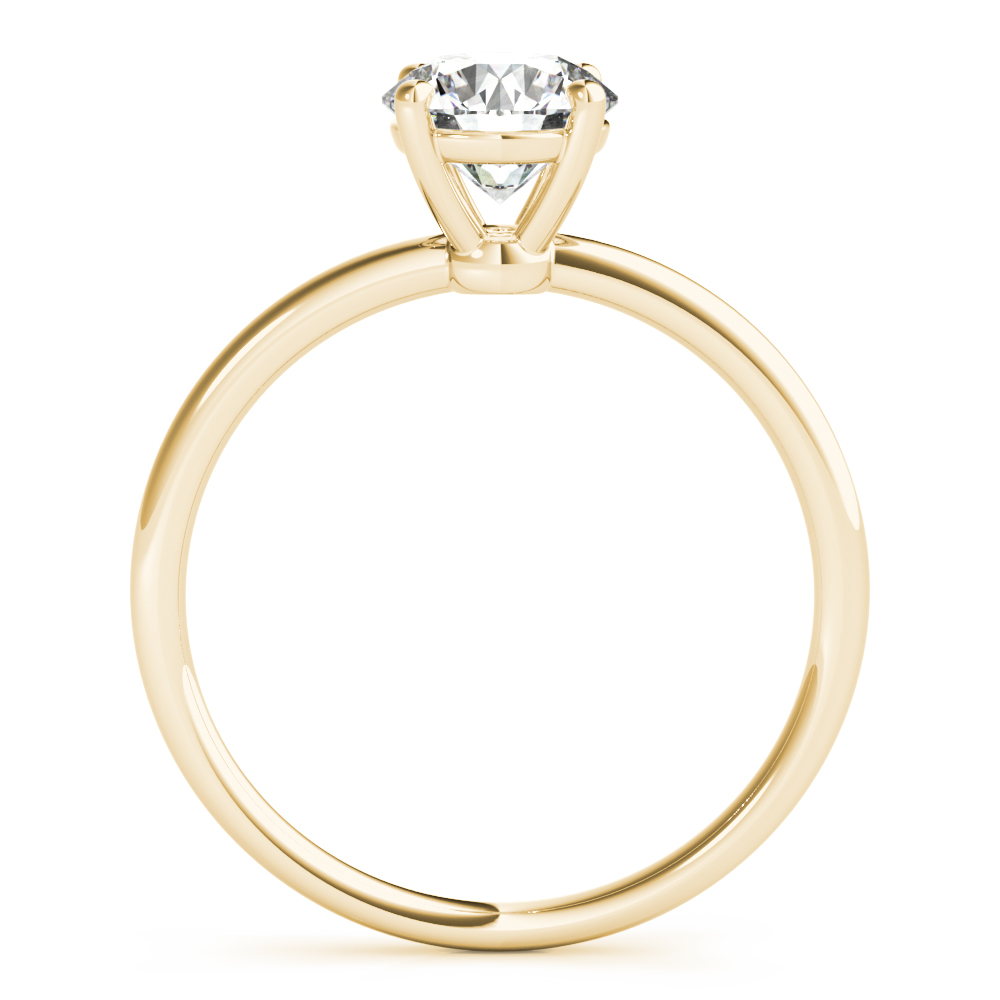 The Iris Solitaire Engagement Ring, side view