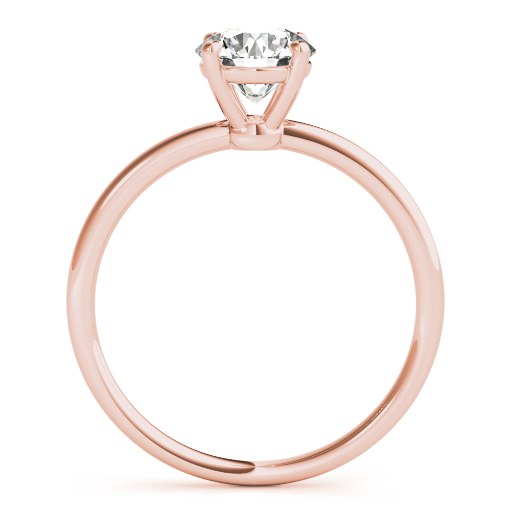The Iris Solitaire Engagement Ring, side view