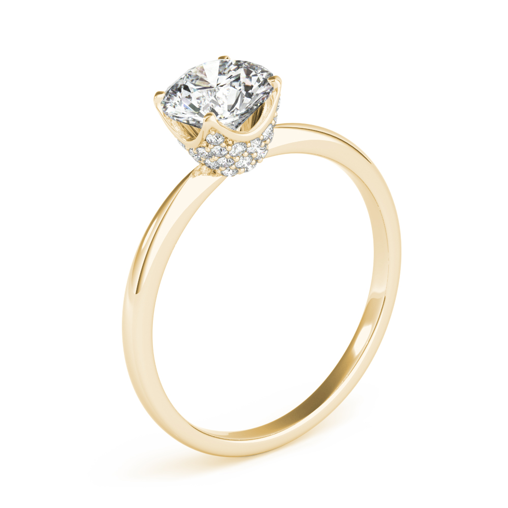 The Annabelle Solitaire Engagement Ring, angled view