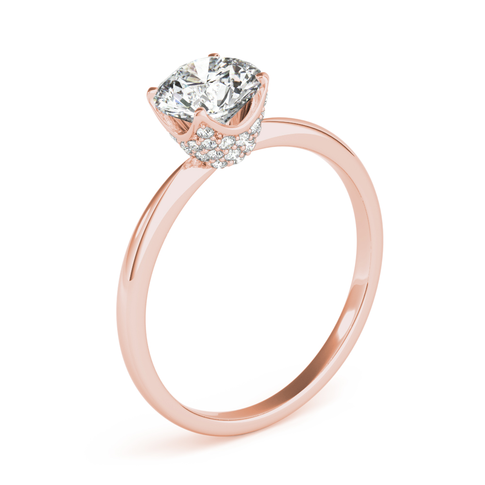 The Annabelle Solitaire Engagement Ring, angled view