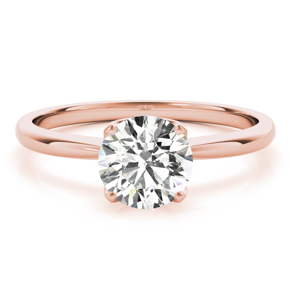 The Annabelle Solitaire Engagement Ring, upright view
