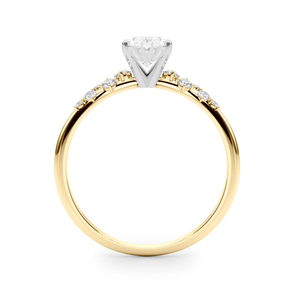 The Juliet Single-Row Engagement Ring, side view