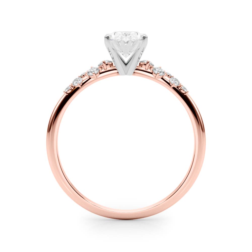The Juliet Single-Row Engagement Ring, side view