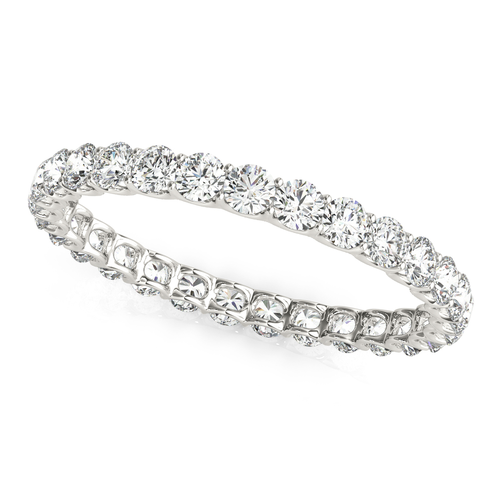 U-Prong Eternity Wedding Band