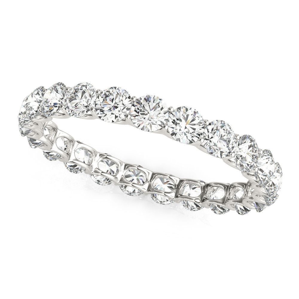 U-Prong Eternity Wedding Band