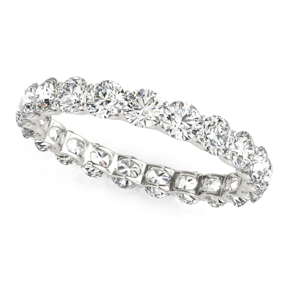 U-Prong Eternity Wedding Band