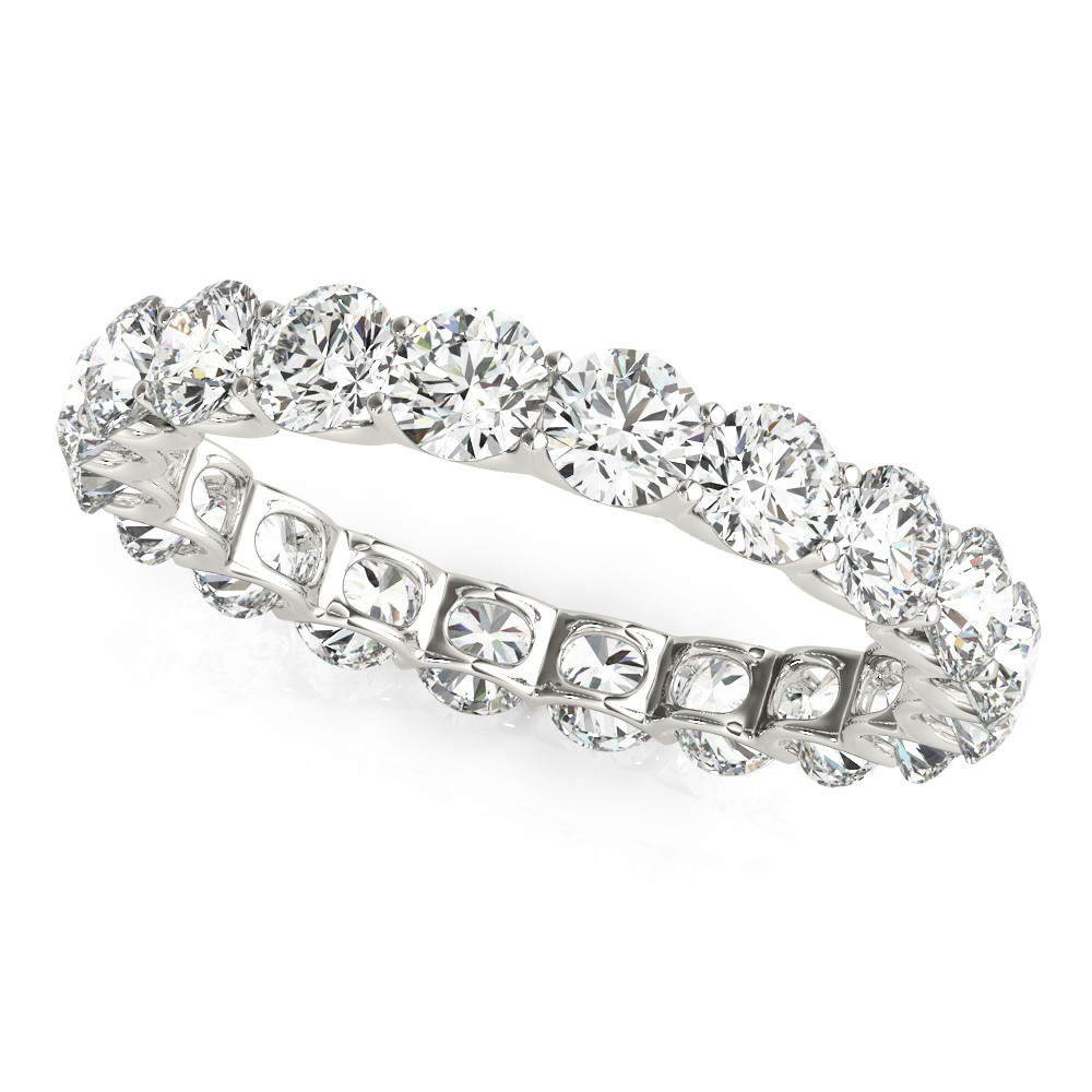 U-Prong Eternity Wedding Band
