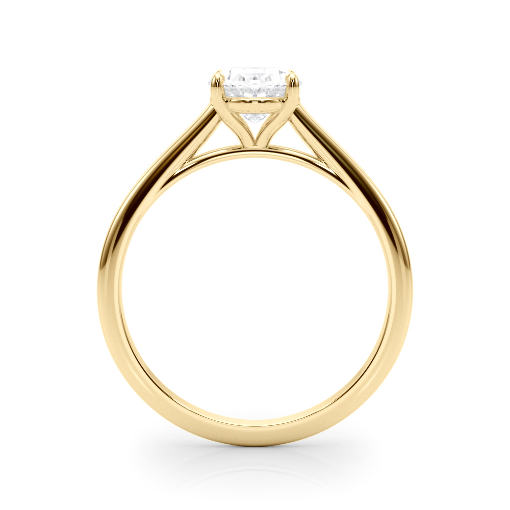 The Lauren Solitaire Engagement Ring, side view