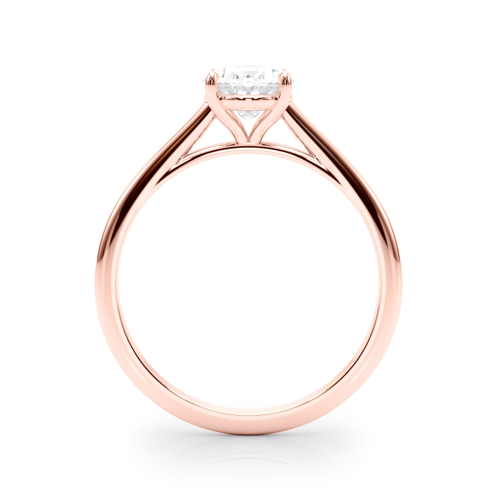 The Lauren Solitaire Engagement Ring, side view