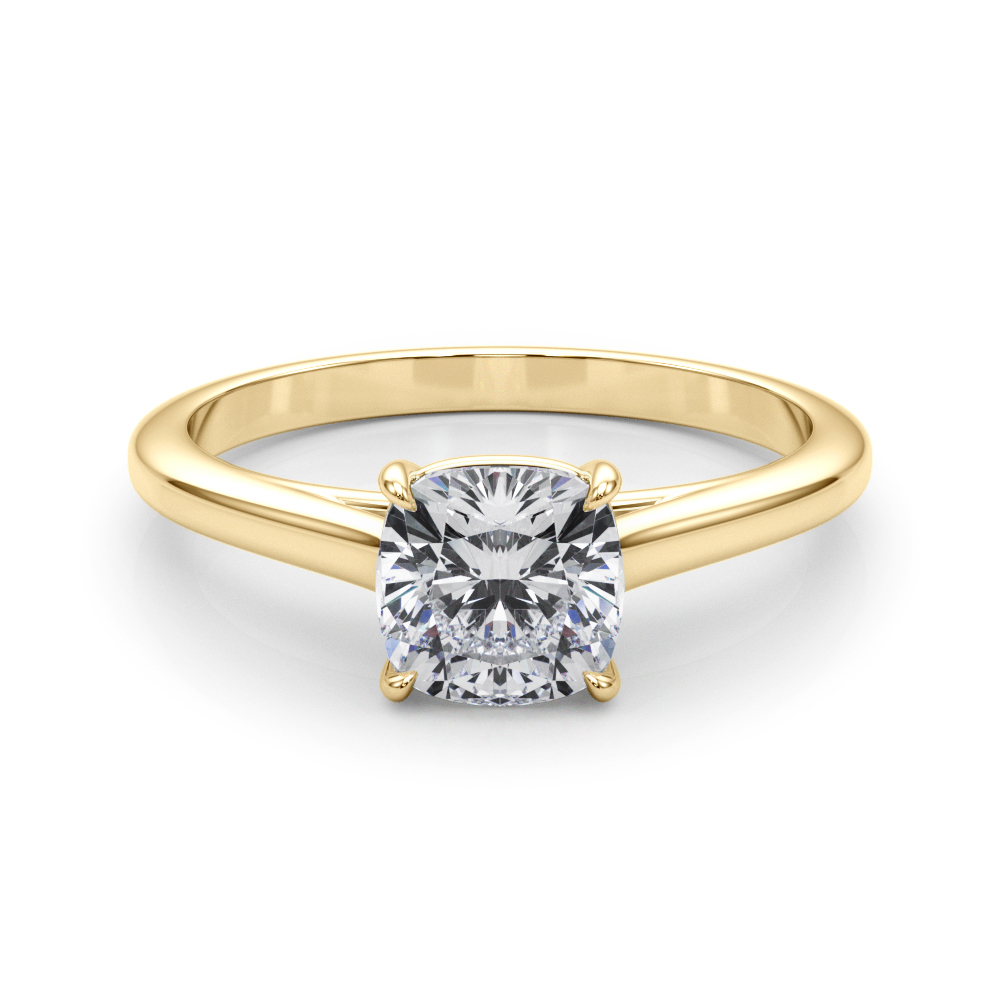 The Elise Solitaire Engagement Ring, set view
