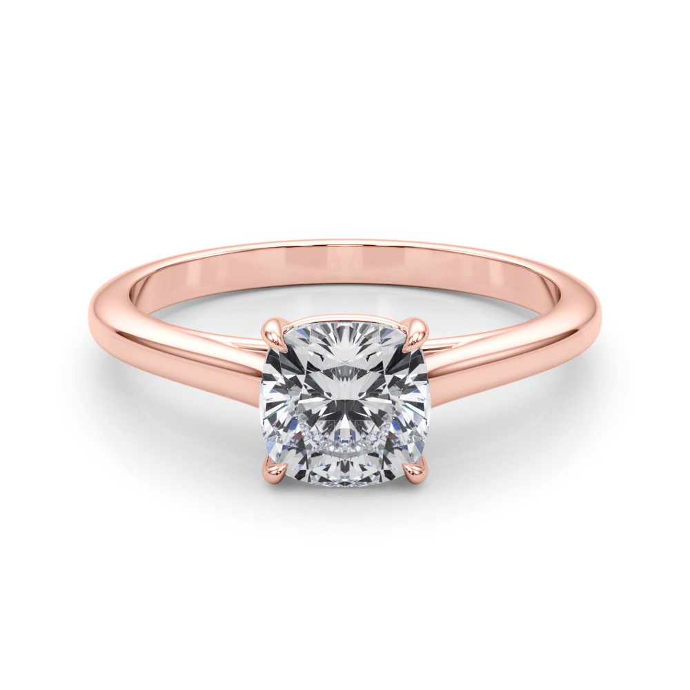 The Elise Solitaire Engagement Ring, set view