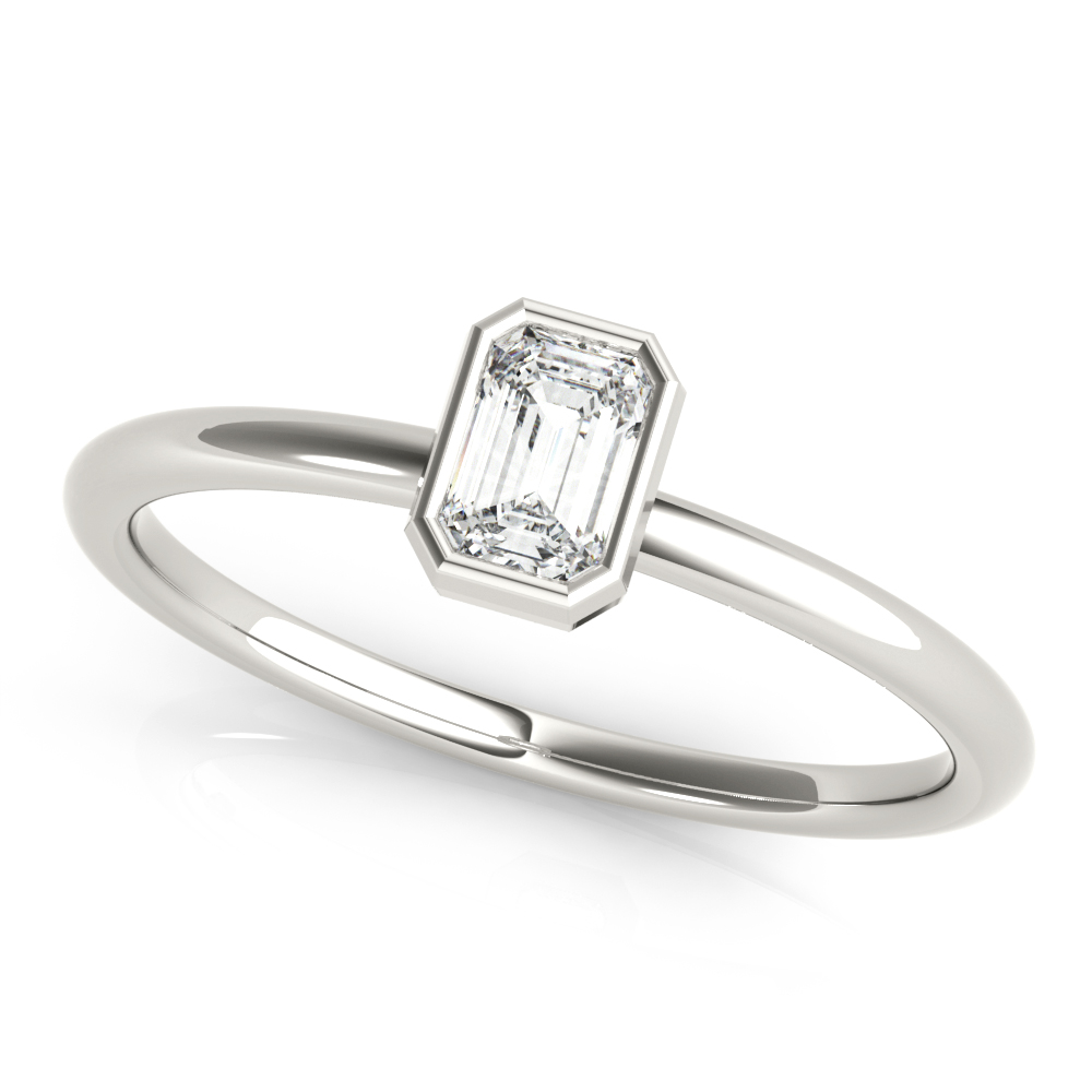 Emerald Cut Solitaire Ring