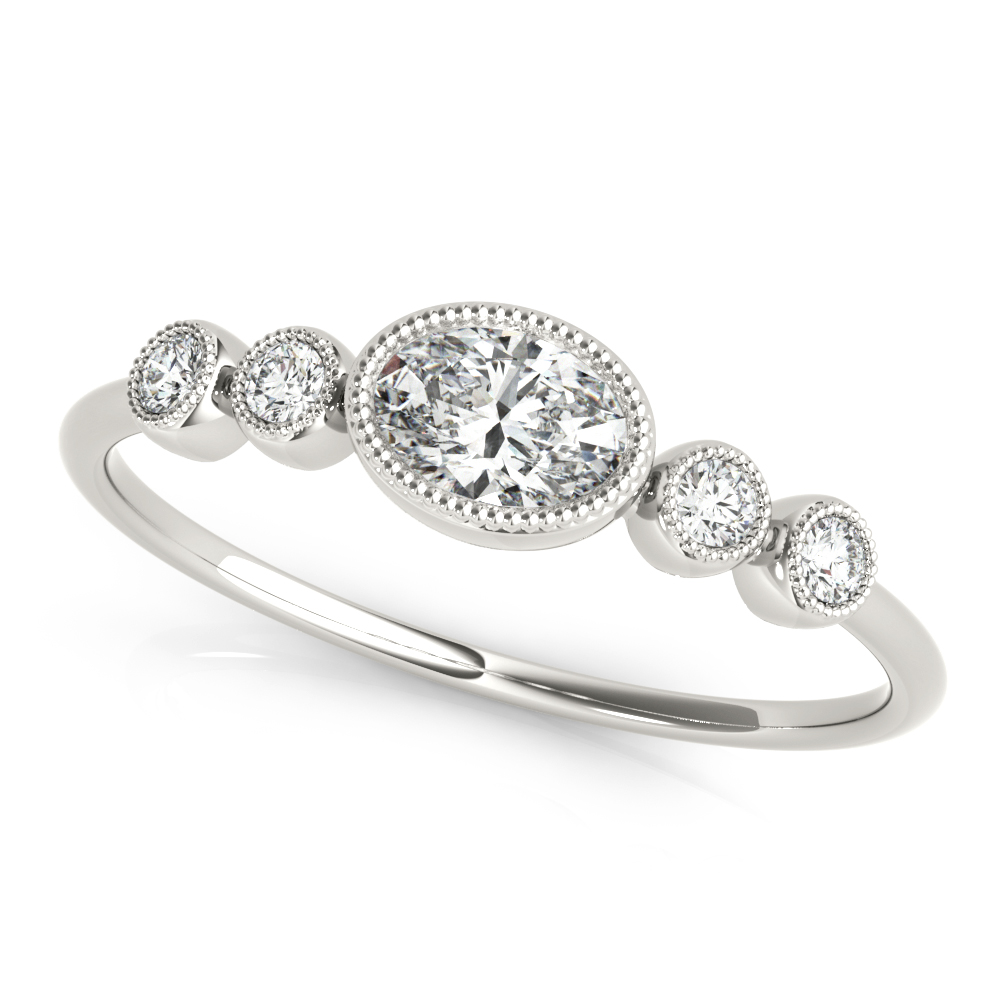5-Stone Milgrain Oval Fashion Ring