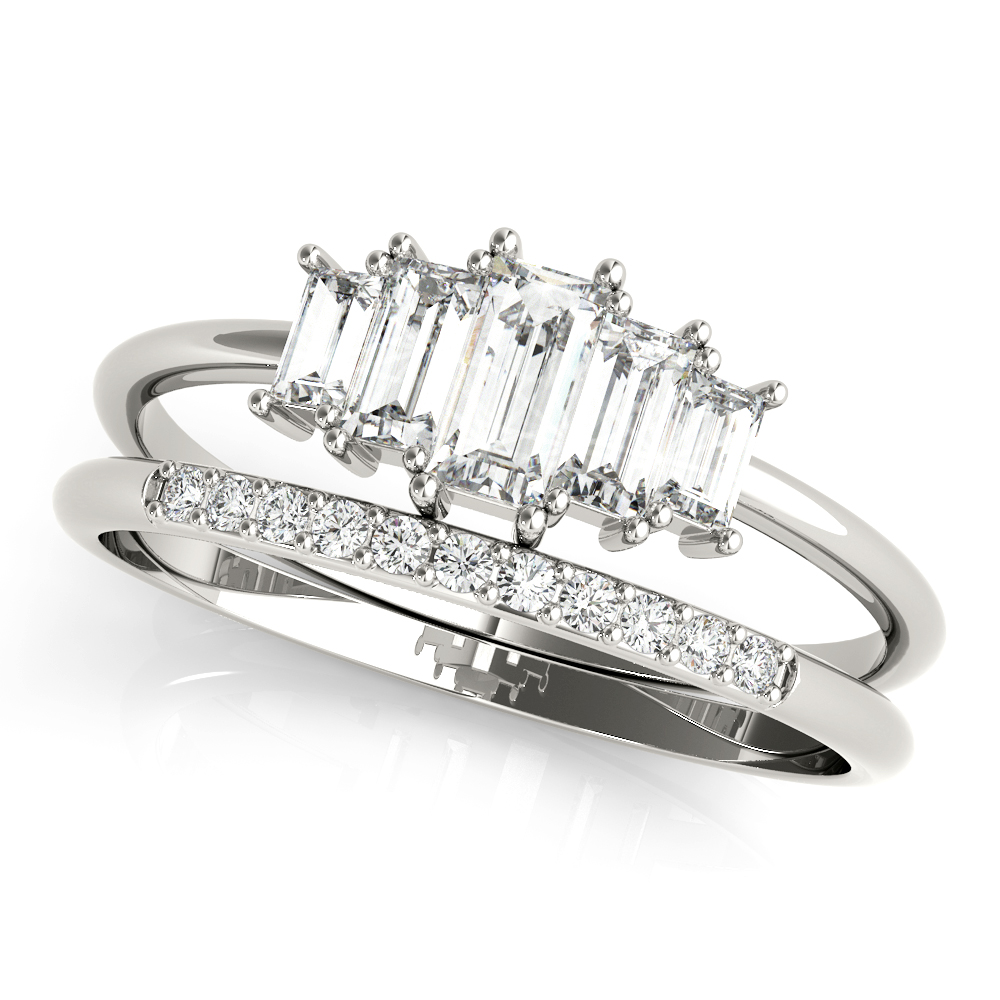 FASHION RING RD & STRAIGHT BAGUETT