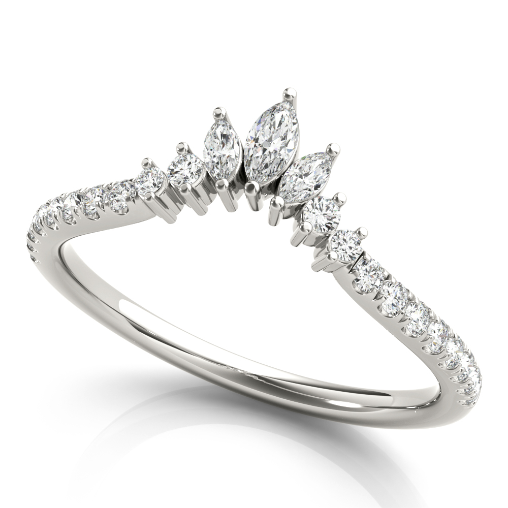 Round & Marquise Diamond Fashion Ring