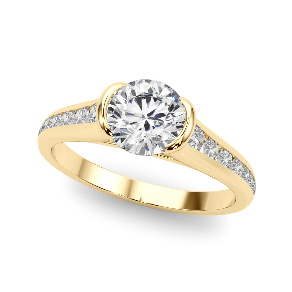 The Liliana Single-Row Engagement Ring, front view