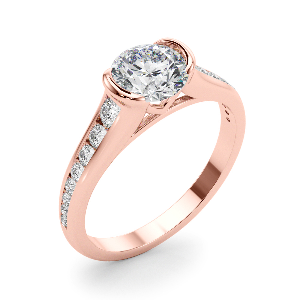 The Liliana Single-Row Engagement Ring, angled view