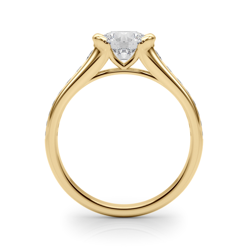 The Liliana Single-Row Engagement Ring, side view