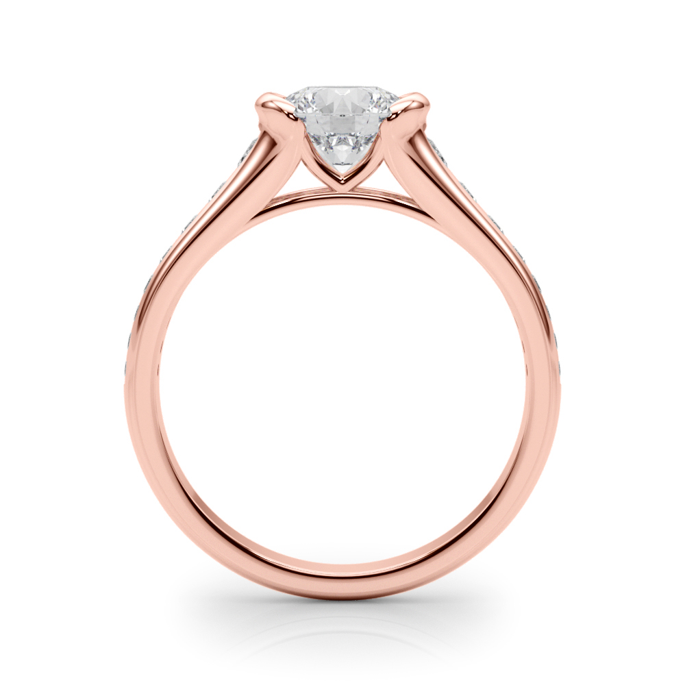 The Liliana Single-Row Engagement Ring, side view