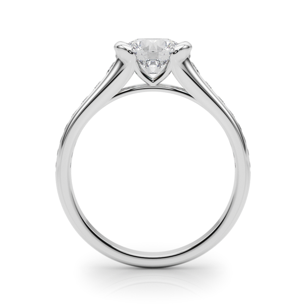 The Liliana Single-Row Engagement Ring, side view