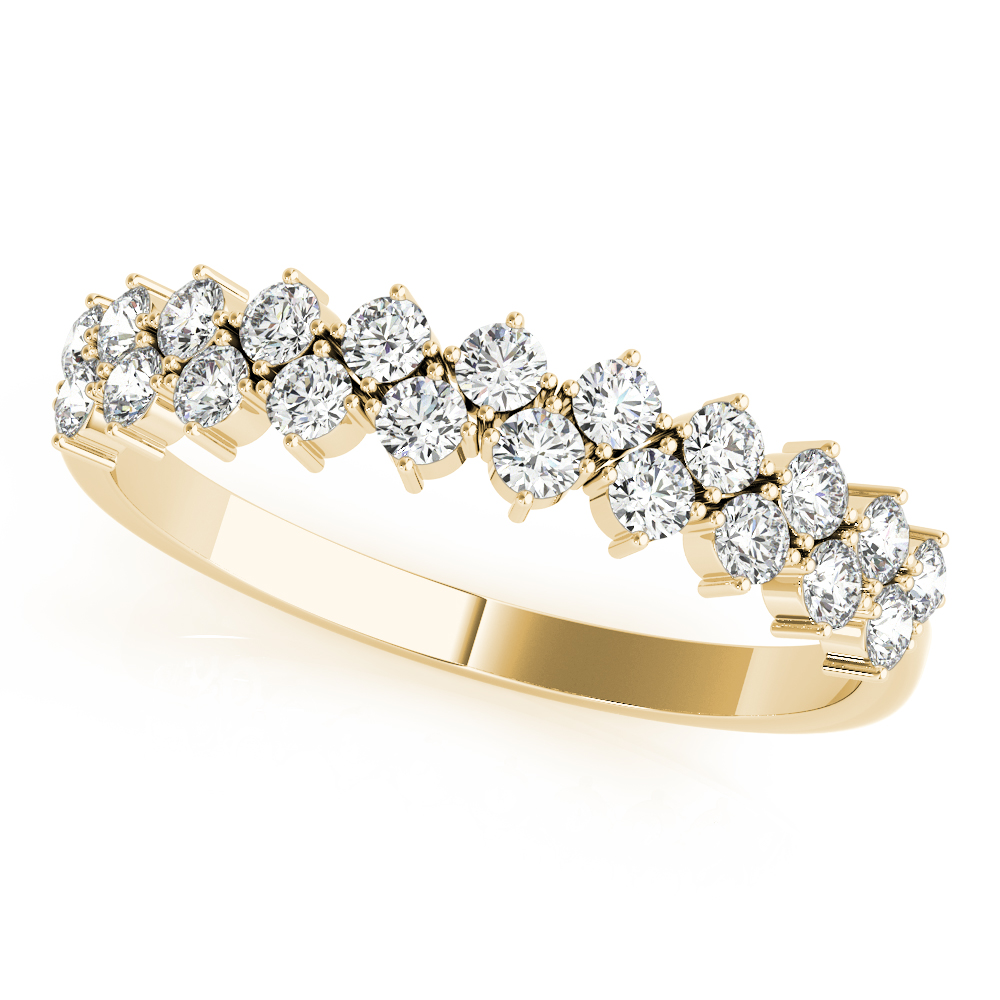 2-Row Prong Set Band