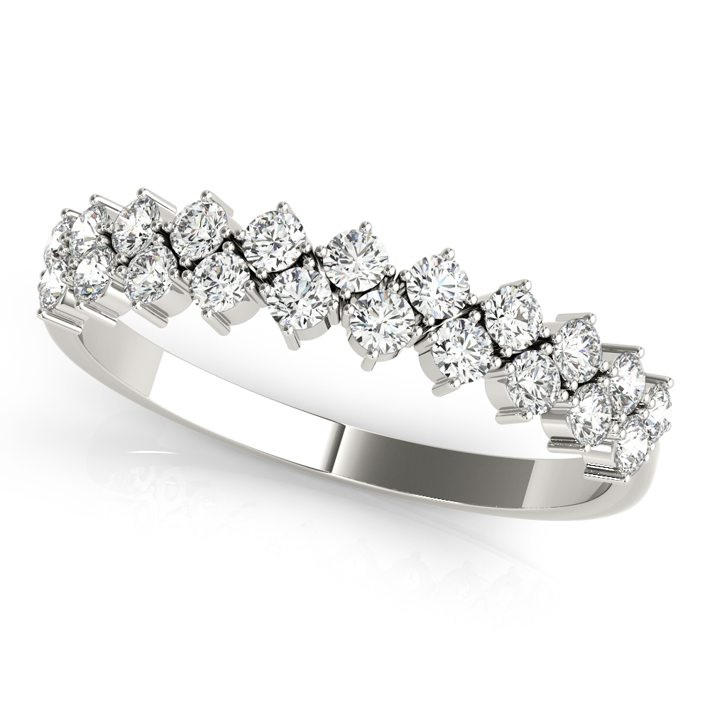 2-Row Prong Set Band