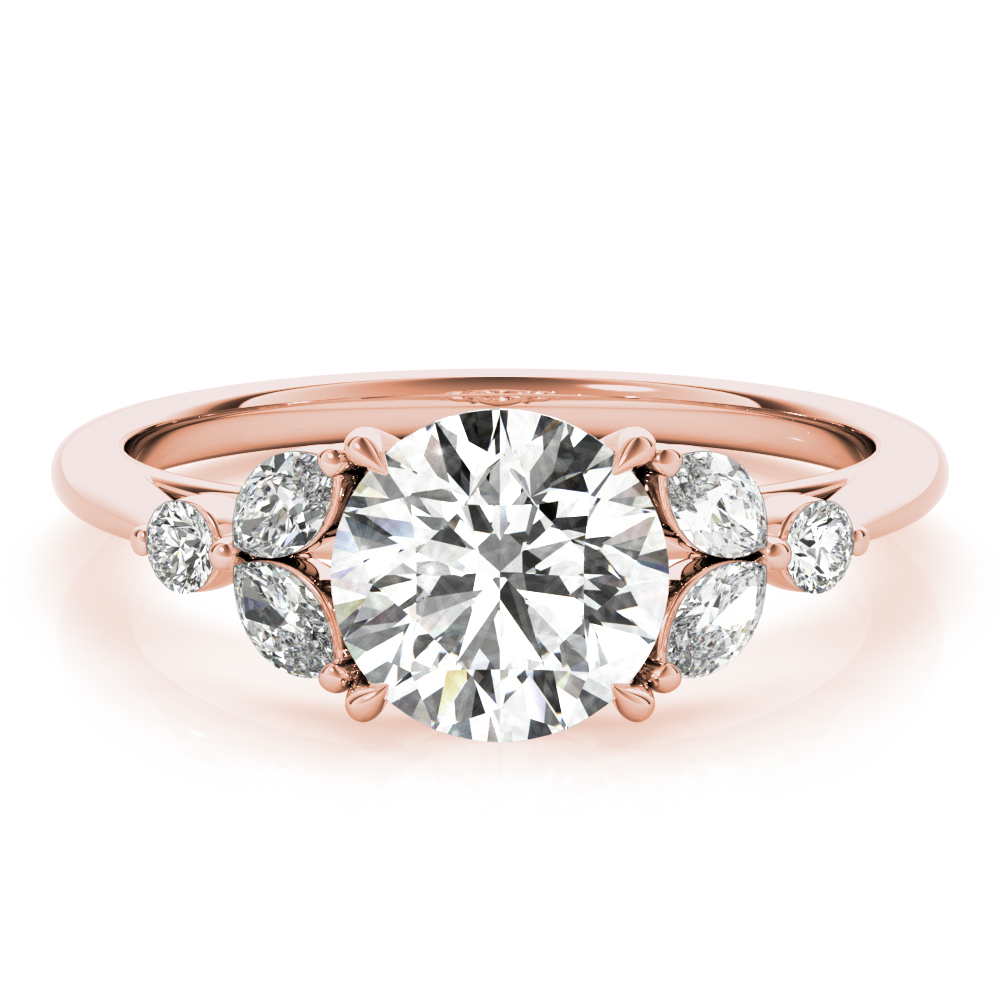 The Saoirse Cluster Engagement Ring, set view